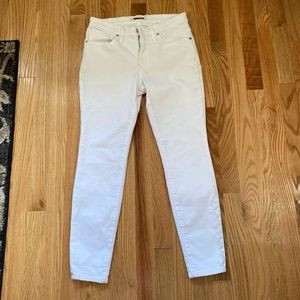 Madewell NWOT high rise skinny white jeans
